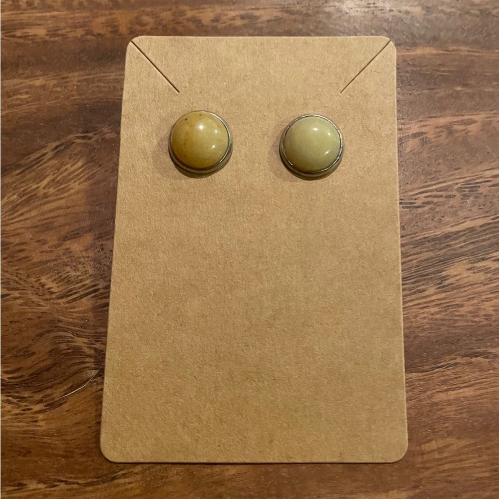 Citrine stud earrings